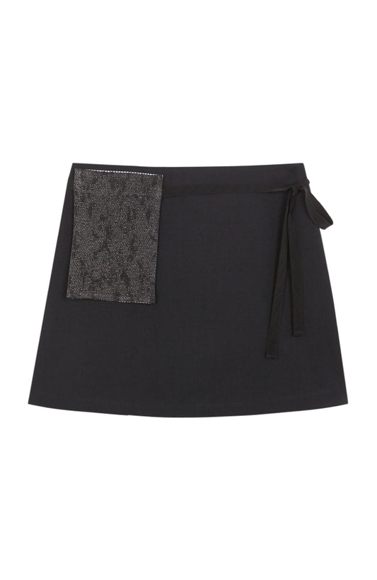 CAPO 08: GONNA MINI NERA CON TASCA