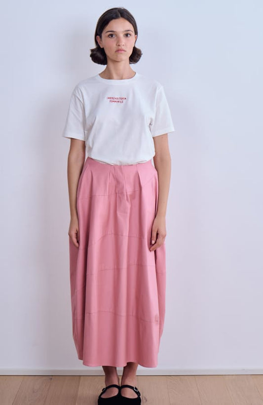 PINK MIDI SKIRT