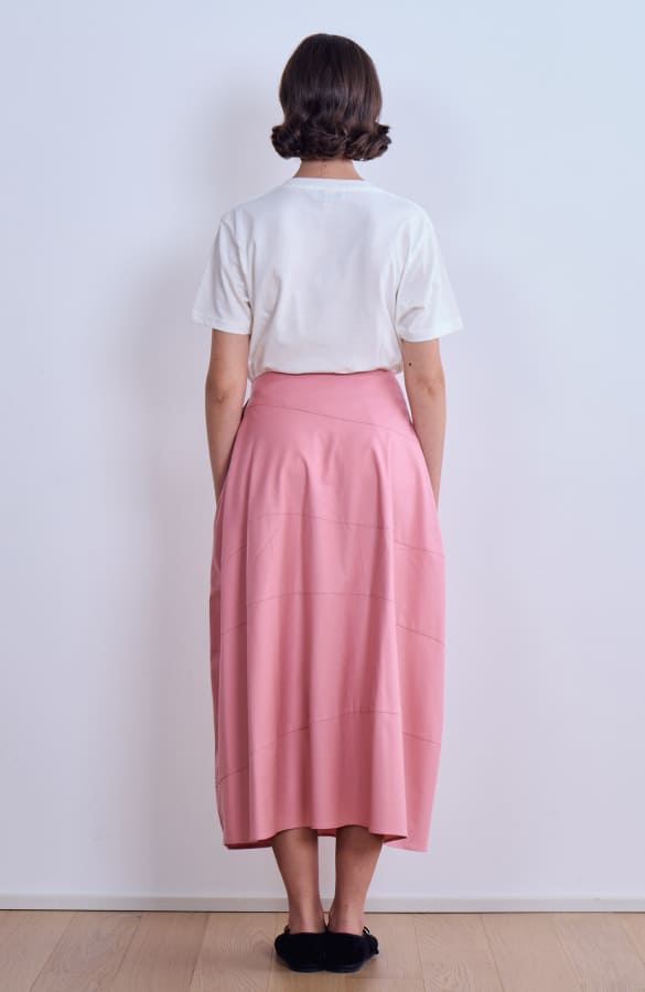 PINK MIDI SKIRT