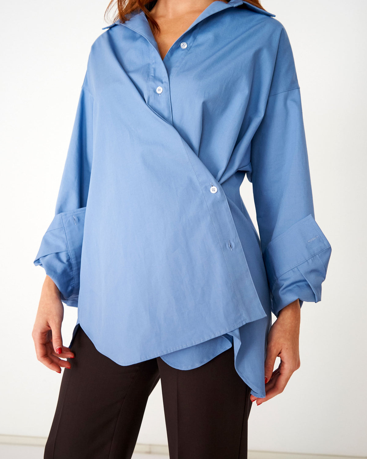 CAPO 06: CAMICIA OVER AZZURO SCURO