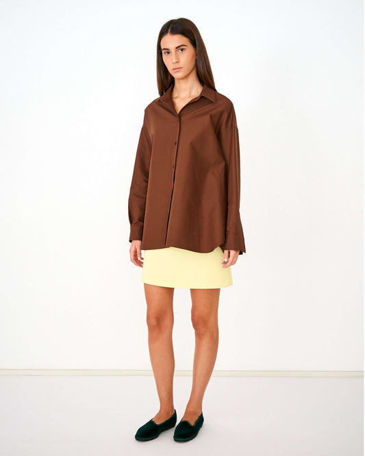 CAPO 06: CAMICIA OVER MARRONE
