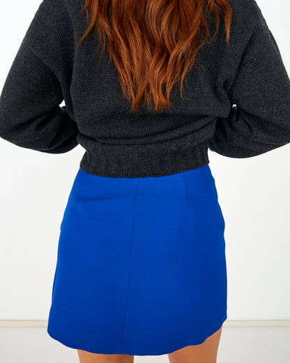CAPO 08: ELECTRIC BLUE MINI SKIRT 