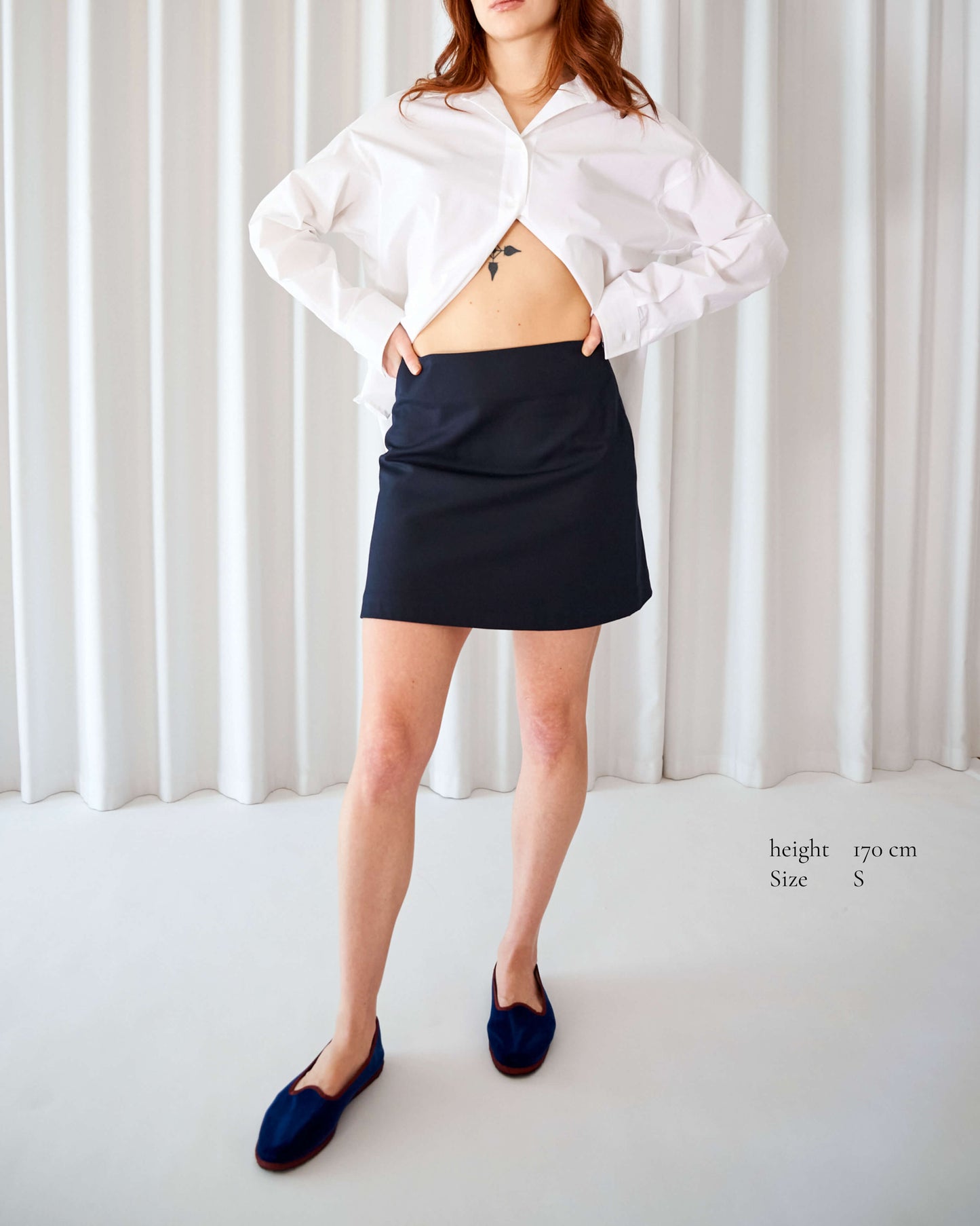 CAPO 08: YELLOW MINI SKIRT WITH POCKET 