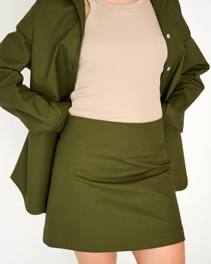 CAPO 08: YELLOW MINI SKIRT WITH POCKET 