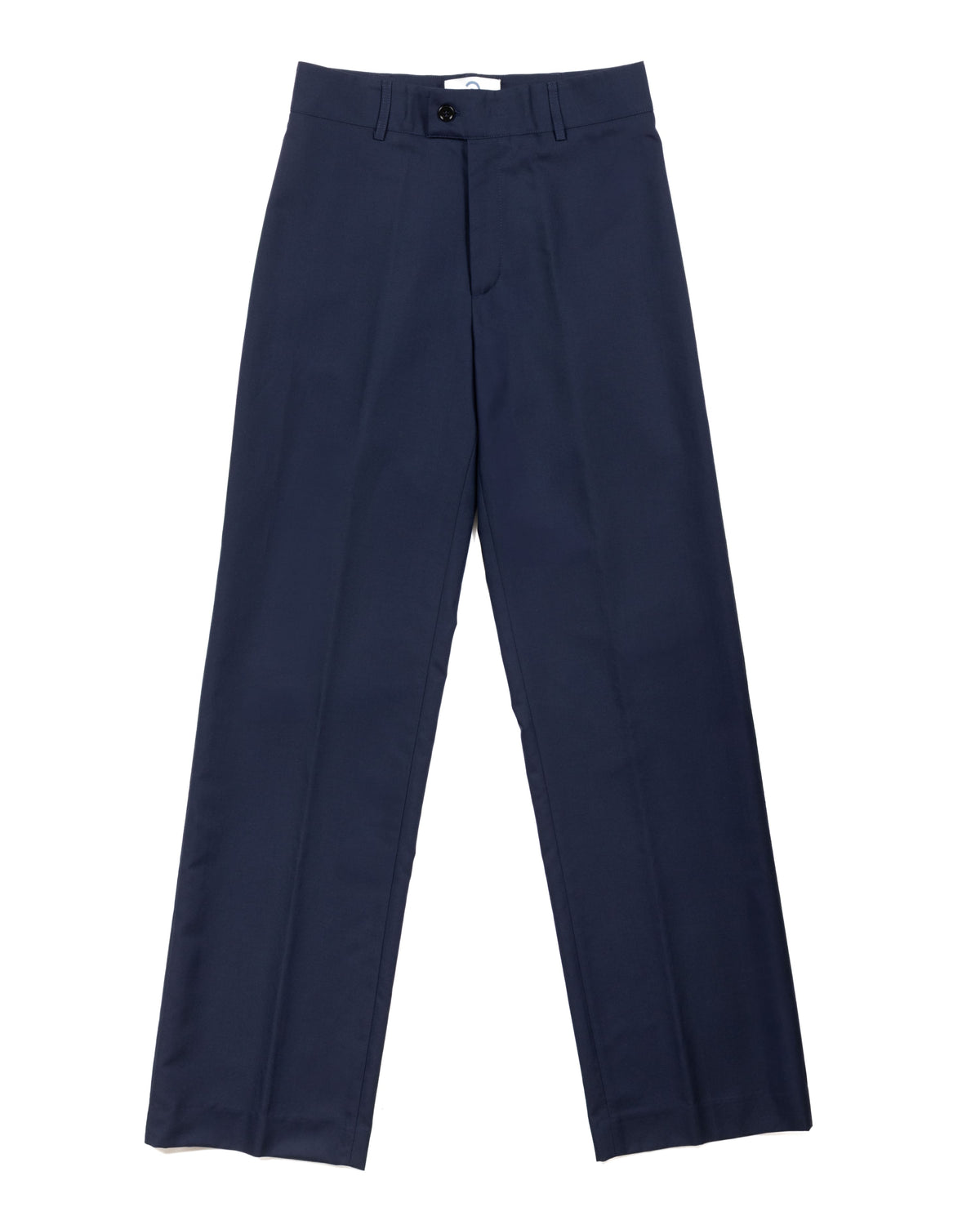 CAPO 05: PANTALONE SARTORIALE BLU IN MISTO LANA
