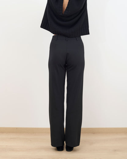 CAPO 05: PANTALONE SARTORIALE NERO IN LANA