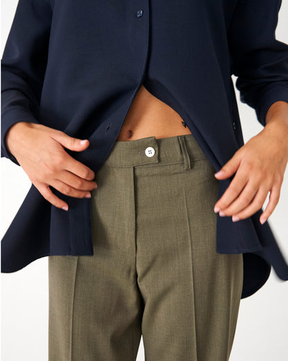 CAPO 05: PANTALONE SARTORIALE SALVIA IN LANA